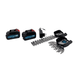 Set unelte grădină Kraftec 4 în 1, tijă telescopică 250 cm, foarfecă electrică vie 25 mm, mini drujbă 6 inch cu ungere automată, foarfecă gard viu 10/30 cm, 2 acumulatori 48V 8Ah + încărcător - imagine 2