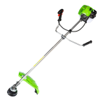 Motocoasă pe Benzină German Meister, 3 CP, 52CC, 2 Timpi, 9000 RPM, Disc 40 Dinți, Lamă 2 Dinți, Tambur Automat, Ham Profesional Verde - imagine 6