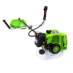 Motocoasă pe Benzină German Meister, 3 CP, 52CC, 2 Timpi, 9000 RPM, Disc 40 Dinți, Lamă 2 Dinți, Tambur Automat, Ham Profesional Verde - imagine 4