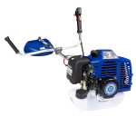 Motocoasă pe Benzină German Meister, 3 CP, 52CC, 2 Timpi, 9000 RPM, Disc 40 Dinți, Lamă 2 Dinți, Tambur Automat, Ham Profesional Albastra - imagine 3