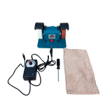 Polizor de Banc German Meister, Viteză Reglabilă până la 10.000 RPM, 2 Pietre de Polizare, Control Electronic al Turației, Alimentare 220V