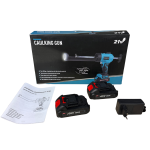 Aparat Electric pentru Silicon și Adezivi German Meister 36V 8Ah, 2 Acumulatori 36V 8Ah, Presiune 250 Kg, LED Integrat, Cartușe 300 ml - imagine 2