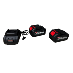 Cheie de Impact Profesională German Meister 36V 8Ah MAX Brushless, 1000 Nm, Mandrină 1/2", 2 Acumulatori Li-Ion, LED și 3 Trepte de Putere Rosie - imagine 7