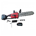 Mini Drujbă cu Acumulator German Meister 36V, Lamă 12 Inch, Motor Brushless, Ungere Automată, 2 Acumulatori 10Ah, Valiză Transport