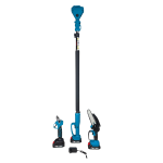 Pachet Profesional German Meister 3 în 1 – Foarfecă Electrică 36V, Mini Drujbă 6 Inch și Tijă Telescopică 2 m, 3 Acumulatori Li-Ion 36V 8Ah, Încărcător Inclus