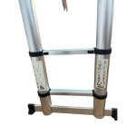 Scară Telescopică German Meister 2.9 m, 10 Trepte, Aluminiu, Pliabilă, Capacitate 150 kg - imagine 5