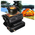 Aragaz portabi/Incalzitor camping 2 in 1, 1.3kw, Happy Home MX1115 - imagine 5