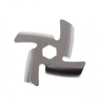 Cutit inoxidabil cu interior hexagon pentru masina electrica de tocat carne nr. 5 MX583 - imagine 2