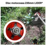 Disc motocoasa 235mm pentru buruieni, prasit/plivit ROSU STEA MX960 - imagine 5