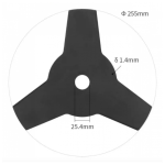 Disc motocoasa cu 3 taisuri, 3T, 255 X 25.4 CLASIC Craft-Tec MX180 - imagine 5