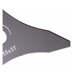 Disc motocoasa cu 3 taisuri, 3T, 255 X 25.4 CURBAT Craft-Tec MX181 - imagine 5