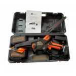 Fierastrau de mana pe acumulatori Edon Profesional 48V, 8Ah, Lama 25cm, Afisaj LCD, Ungere lant, 2 acumulatori, 2 lanturi, Incarcator, Geanta de transport MX294 - imagine 3