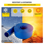 Furtun apa refulare flat PVC 2" 50 m albastru MX390 - imagine 2