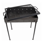 Gratar gatit metalic pe carbuni 400 X 300 X 1.5mm, MX1606 - imagine 2