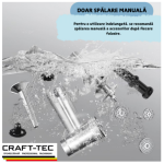 Masina de tocat carne profesionala Craft-Tec® MK-8, 2500W, 100 Kg/h, inox, reductor in baie de ulei, accesorii incluse MX709 - imagine 3