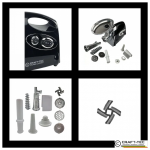 Masina electrica tocat carne NEAGRA 3800W, 3 site, accesorii rosii inclus, Craft-Tec MX976 - imagine 5