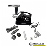 Masina electrica tocat carne NEAGRA 3800W, 3 site, accesorii rosii inclus, Craft-Tec MX976 - imagine 2