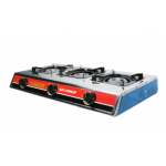 Plita gatit / aragaz portabil inox cu 3 arzatoare Craft-tec MX140 - imagine 3