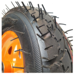 Roata roaba 350-8 ax 20'', cu rulment, PORTOCALIE MX277 - imagine 2