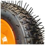 Roata roaba 350-8 ax SUBTIRE 14'' cu bucsa, portocalie MX273 - imagine 2