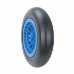 Roata roaba SPUMA 400-8, 14’’, negru+interior plastic albastru MX1058 - imagine 3
