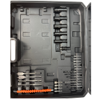 Trusă German Meister 4-în-1 Brushless, 3 Acumulatori 36V 4Ah, Pistol Impact 600 Nm, Flex Ø125 mm, Bormașină și Rotopercutor, Afișaj Digital *TRANSPORT GRATUIT* - imagine 14