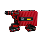 Bormașină Autofiletantă cu Percuție German Meister 36V, Brushless, Mandrină Metalică 10 mm, 2 Acumulatori 4Ah, 25 Trepte, Set Accesorii, Valiză