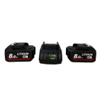 Set 2 Scule German Meister Brushless, Bormașină Autofiletantă + Flex Ø125 mm, 2 Acumulatori 36V 8Ah, Încărcător, Valiză Transport - imagine 3