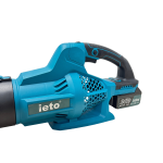 Suflantă Electrică IETO 24VF, Motor Brushless, 20.000 RPM, Debit Aer 0.69 m³/min, Distanță Suflare 2.6 m, 2 Acumulatori Li-Ion 4Ah, Încărcător - imagine 4