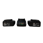 Trusă German Meister 4-în-1, 36V 6Ah, 2 Acumulatori, Rotopercutor 26 mm, Flex Ø125 mm, Pistol Impact 380 Nm și Bormașină Brushless, Valiză - imagine 3