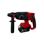 Trusă German Meister 4-în-1, 36V 6Ah, 2 Acumulatori, Rotopercutor SDS+ 26mm, Flex Ø125mm, Bormașină Brushless 80Nm, Pistol Impact 380Nm, Valiză - imagine 11