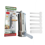 Mașină de Umplut Cârnați Craft-Tec Germany MX127, Verticală, 6 KG, Inox, 6 Pâlnii Incluse 14–35 mm