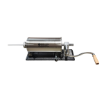 Mașină de Umplut Cârnați Craft-Tec Germany MX130, Orizontală, 5.5 KG, Inox, 5 Pâlnii Incluse 10/17/21/25/29 mm, Prindere cu Menghină - imagine 3