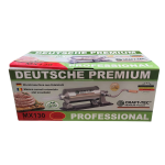 Mașină de Umplut Cârnați Craft-Tec Germany MX130, Orizontală, 5.5 KG, Inox, 5 Pâlnii Incluse 10/17/21/25/29 mm, Prindere cu Menghină - imagine 2