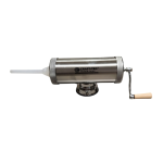 Mașină de Umplut Cârnați Craft-Tec Germany MX132, Orizontală, 3 KG, Inox, 3 Pâlnii Incluse 15/19/22 mm, Acționare Manuală - imagine 3