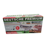 Mașină de Umplut Cârnați Craft-Tec Germany MX132, Orizontală, 3 KG, Inox, 3 Pâlnii Incluse 15/19/22 mm, Acționare Manuală - imagine 2