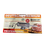 Mașină de Umplut Cârnați Craft-Tec Germany MX133, Orizontală, 2.5 KG, Inox, Prindere cu Ventuză, 3 Pâlnii Incluse 15/19/22 mm - imagine 2