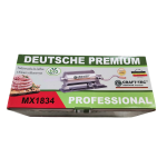 Mașină de Umplut Cârnați Craft-Tec Germany MX1834, Orizontală, 6 KG, Inox, 6 Pâlnii Incluse 10/17/21/25/29/35 mm, Prindere cu Menghină - imagine 2